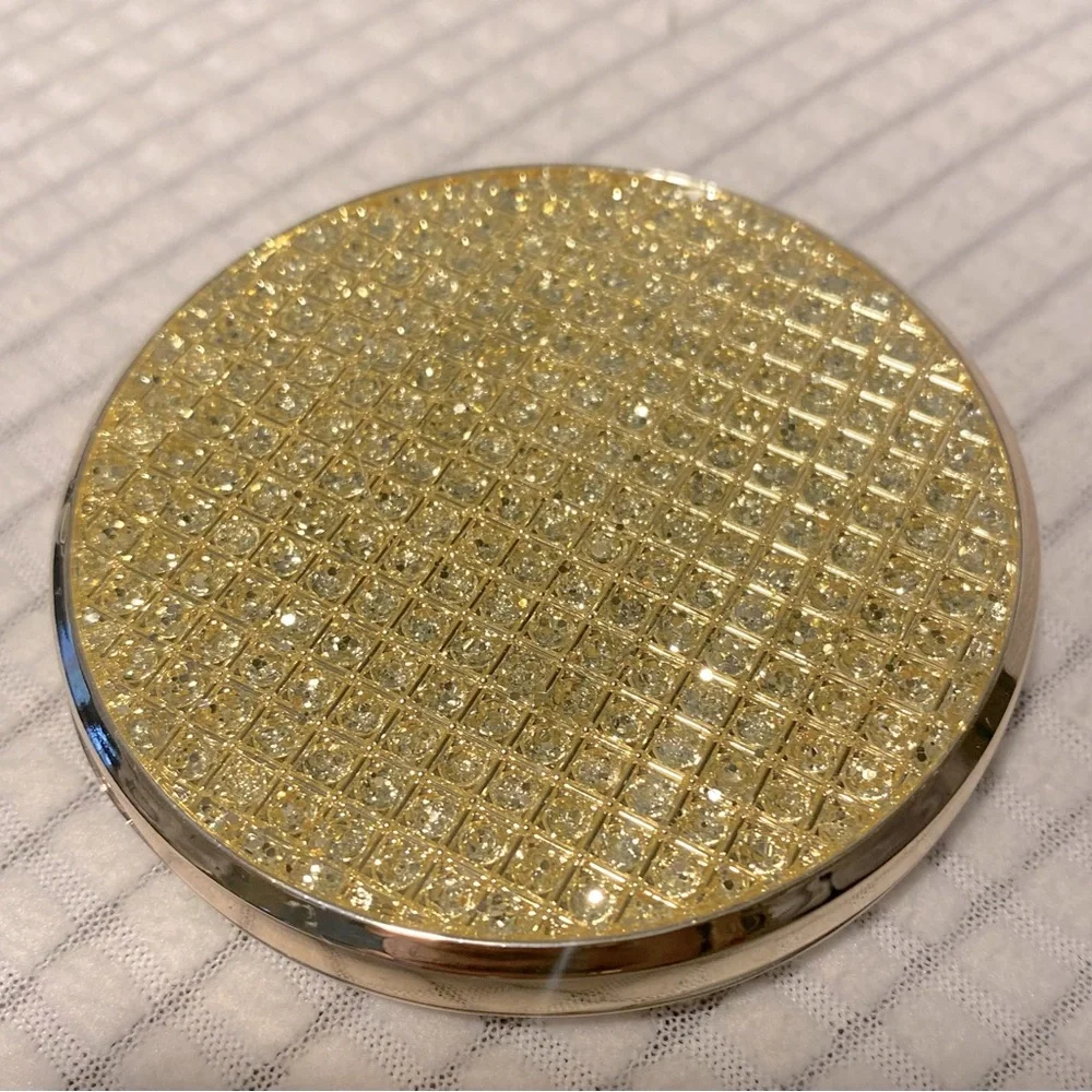 Double mirror🪞 Silver Plated Compact Mirror